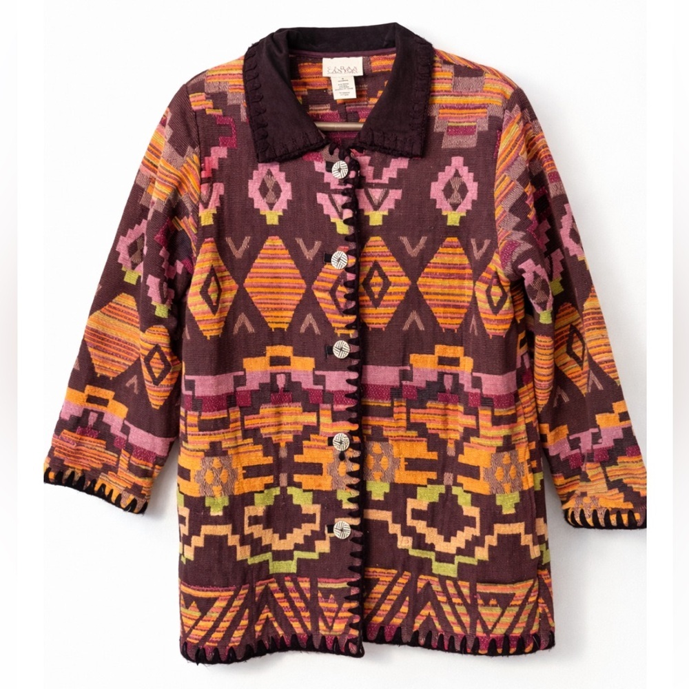 Vintage Cedar Canyon Southwestern Style Tapestry Jacket